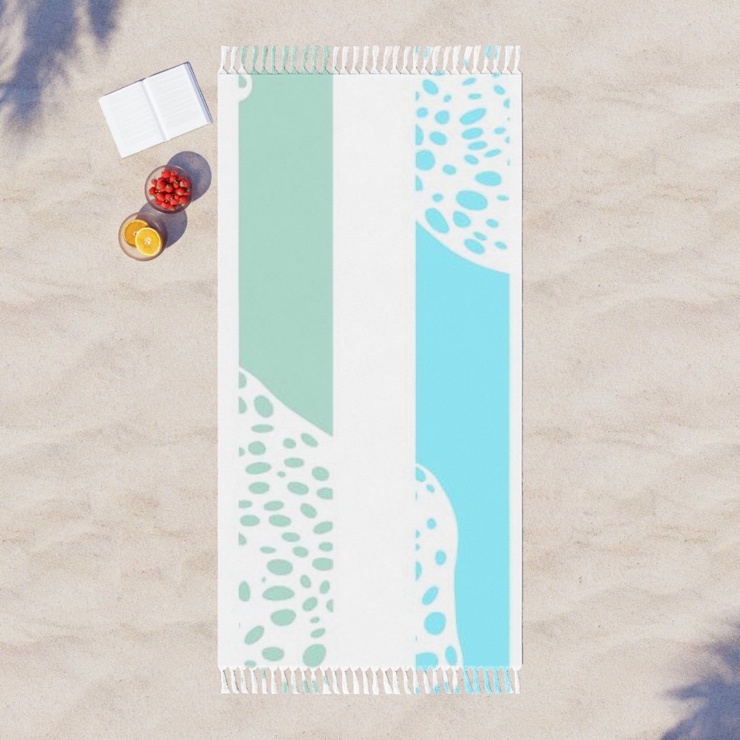 Blue Sponge Beach Towel